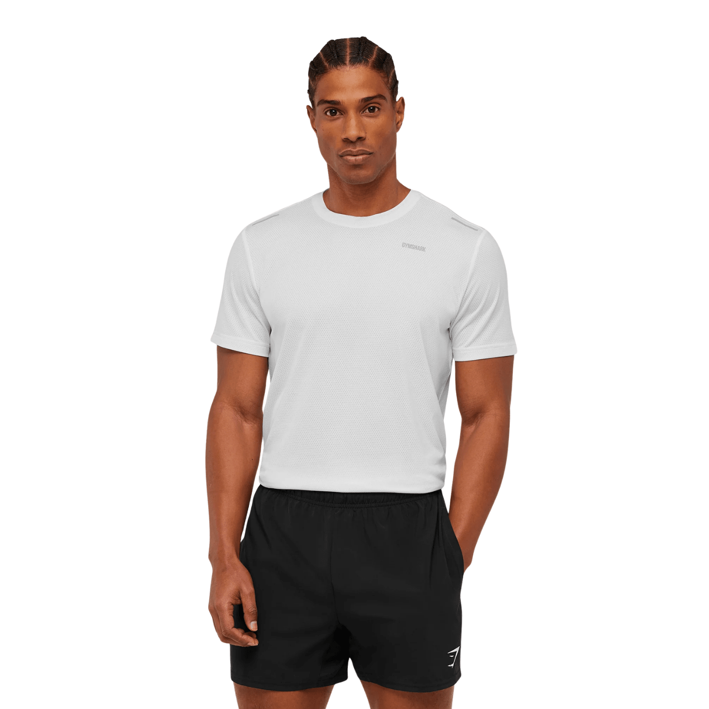 GYMSHARK Built For More T-Shirt slim fit GS White