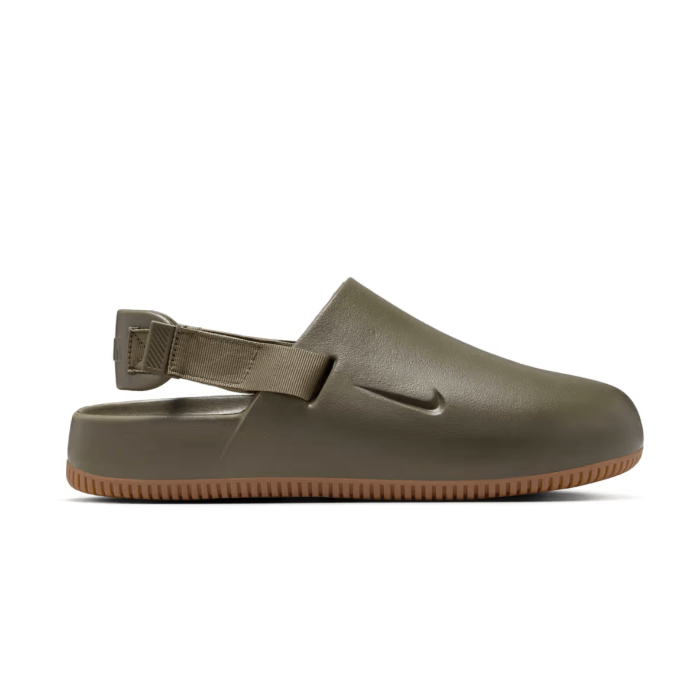 Nike Calm Mule Medium Olive Gum Medium Brown