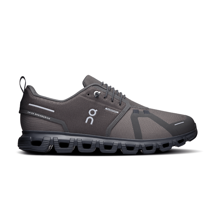 "On Running Cloud 6 Waterproof Thorn Black sneakers by Hype Elixir – lightweight, waterproof, and cushioned footwear for all-weather comfort and protection."