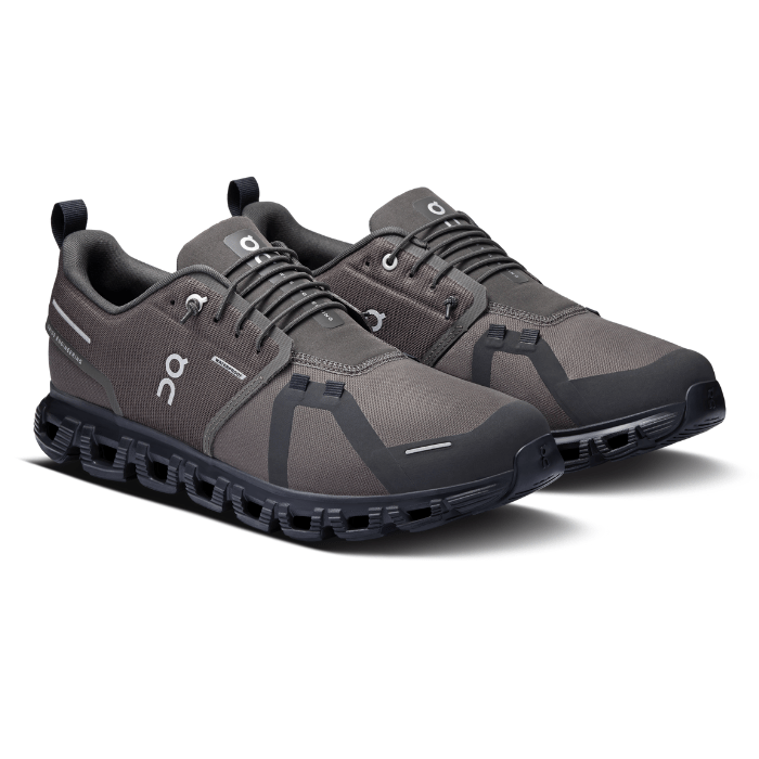 "On Running Cloud 6 Waterproof Thorn Black sneakers by Hype Elixir – lightweight, waterproof, and cushioned footwear for all-weather comfort and protection."