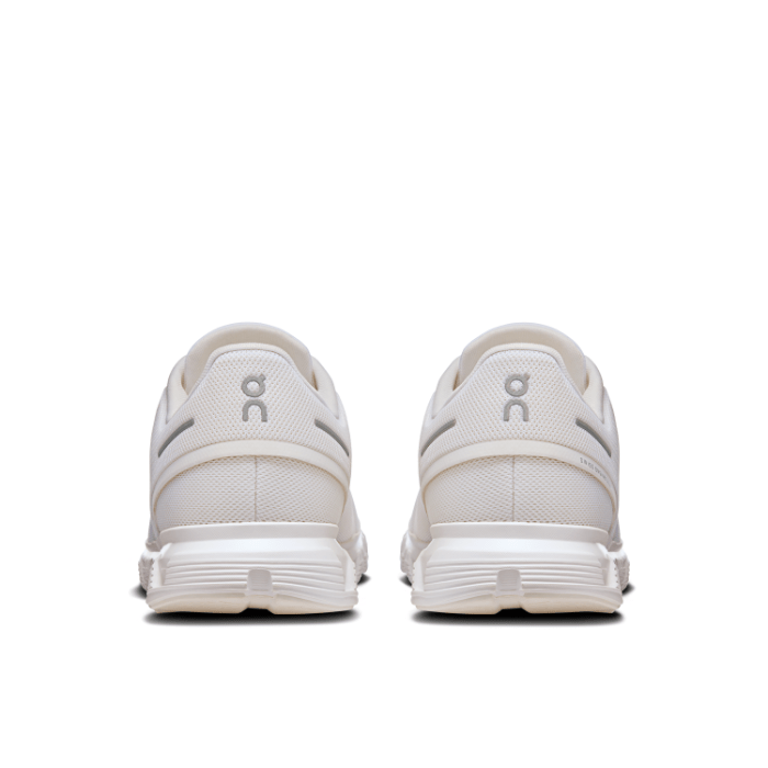 "On Running Cloud 6 White sneakers by Hype Elixir – lightweight, cushioned running shoes with a clean white design for superior comfort, support, and performance."