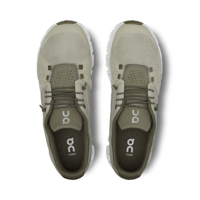"On Running Cloud 5 Chalk Grove sneakers by Hype Elixir – comfortable, lightweight sneakers in a fresh Chalk Grove colorway, offering superior comfort and support with a modern, stylish design for everyday wear."