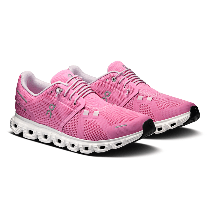 "On Running Cloud 6 Women's Raspberry sneakers by Hype Elixir – lightweight, cushioned, and stylish footwear for superior comfort and performance."