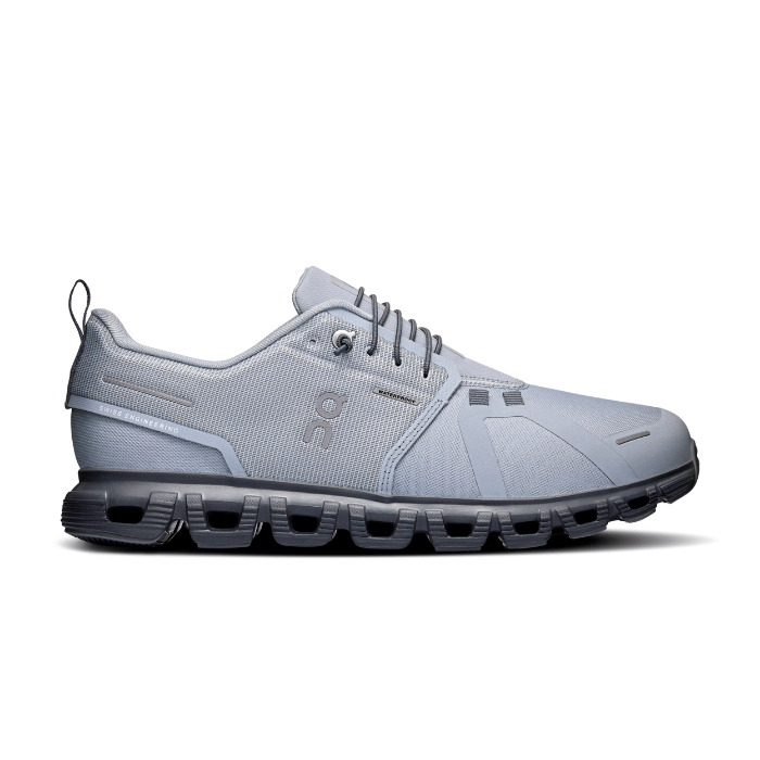 "On Running Cloud 6 Waterproof Alloy Wolf sneakers by Hype Elixir – lightweight, waterproof, and cushioned footwear for all-weather comfort and performance."
