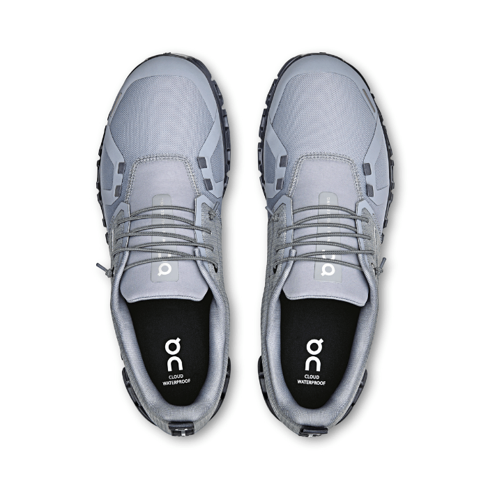 "On Running Cloud 6 Waterproof Alloy Wolf sneakers by Hype Elixir – lightweight, waterproof, and cushioned footwear for all-weather comfort and performance."