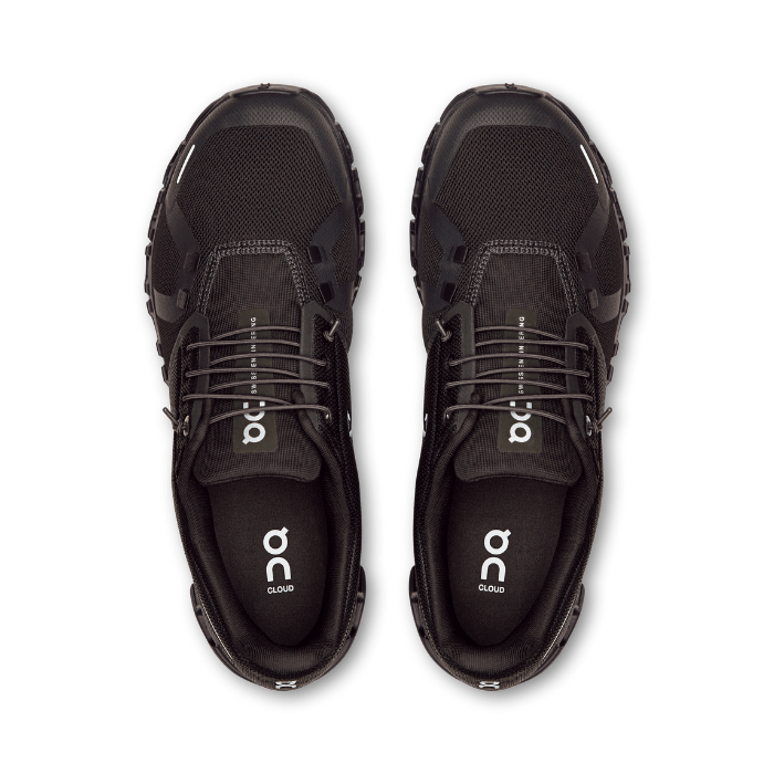 "On Running Cloud 6 Black sneakers by Hype Elixir – sleek, lightweight running shoes with a classic black design for optimal comfort, support, and performance."