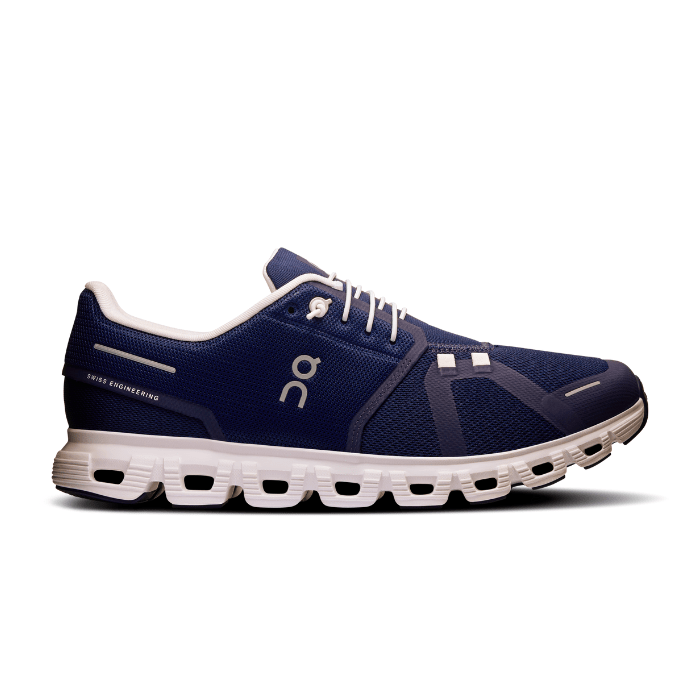 "On Running Cloud 6 Midnight White sneakers by Hype Elixir – lightweight, cushioned running shoes featuring a sleek midnight white colorway for comfort, style, and performance."
