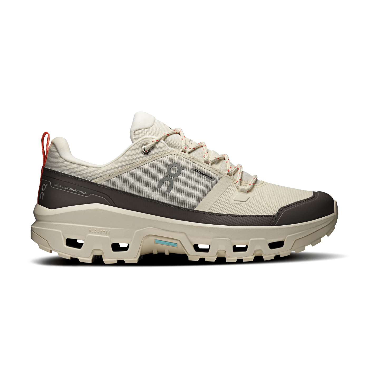 On Running Cloudrock Low Waterproof Ivory