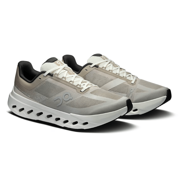 Experience comfort and style with On Running Cloudsurfer Next Fog Ivory sneakers, perfect for running and daily wear. Shop on hypeelixir.com