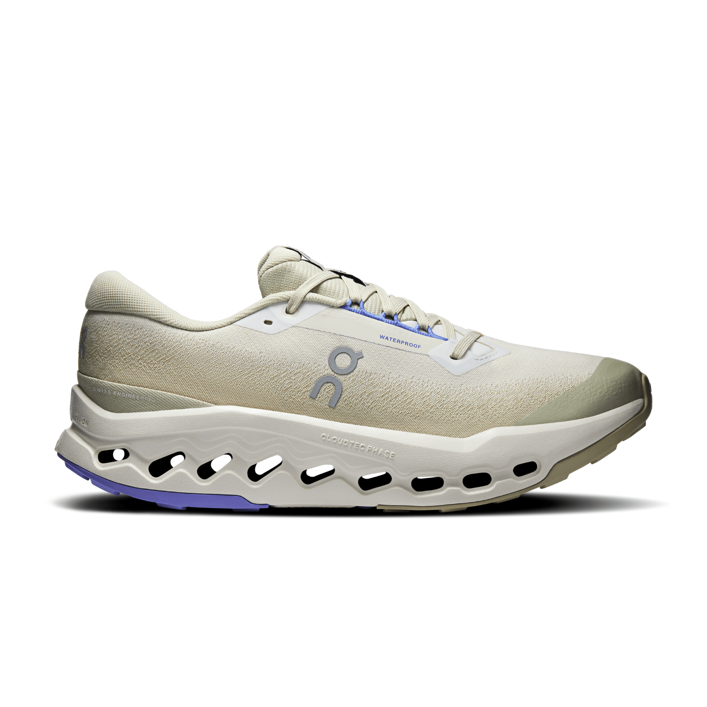 On Running Cloudsurfer Trail 2 Waterproof Ghost Chalk