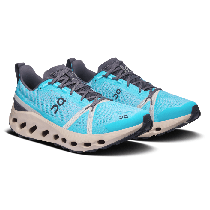 "On Running Cloudsurfer Trail Horizon Cream sneakers by Hype Elixir – lightweight, cushioned, and durable trail running shoes for superior performance."