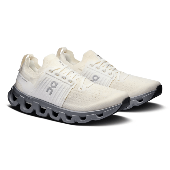 Cloudswift 4 Ivory Alloy by On Running blends comfort, breathability, and city-ready support. Shop now on hypeelixir.com.