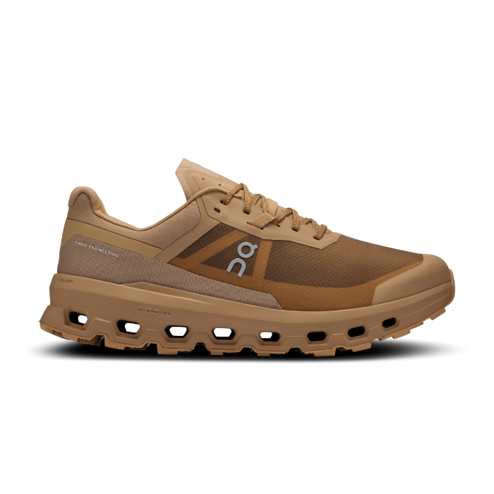"On Running Cloudvista 2 Chai Dune sneakers by Hype Elixir – lightweight, cushioned trail running shoes designed for comfort and agility, featuring a warm Chai Dune colorway."