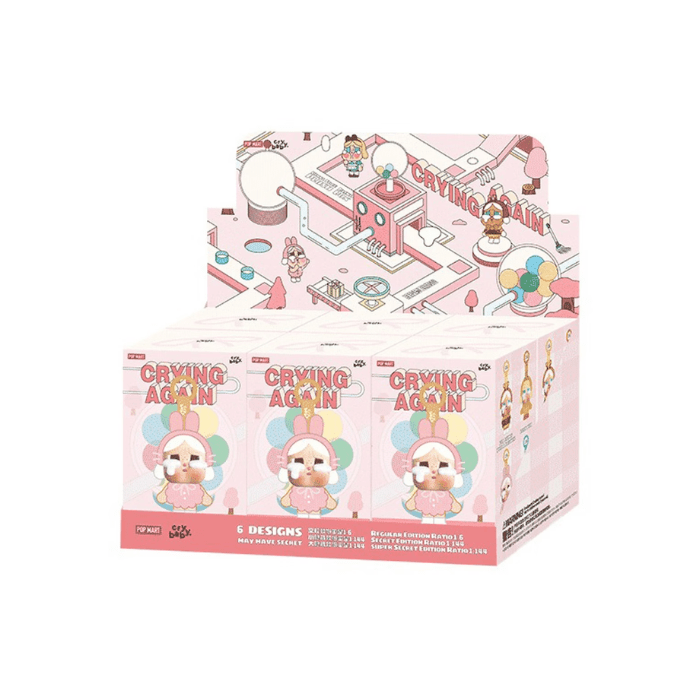 Pop Mart CryBaby Crying Again Series Vinyl Face Plush Sealed Case (6 Blind Box)