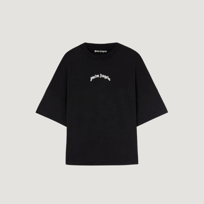 Palm Angels Curved Logo Oversize T-shirt Black
