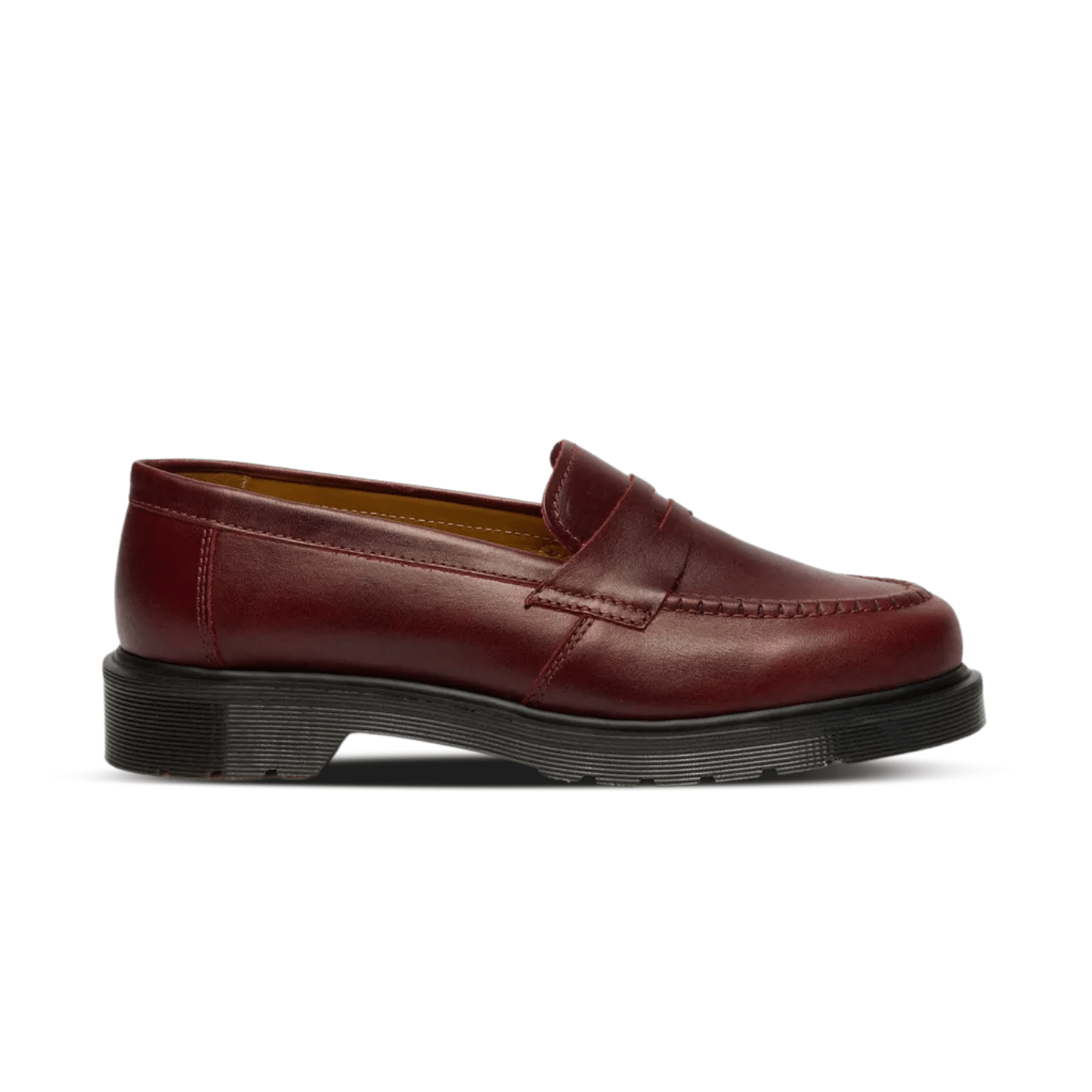 Dr. Martens Delapre Made In England Classic Calf Leather Loafers Burgundy