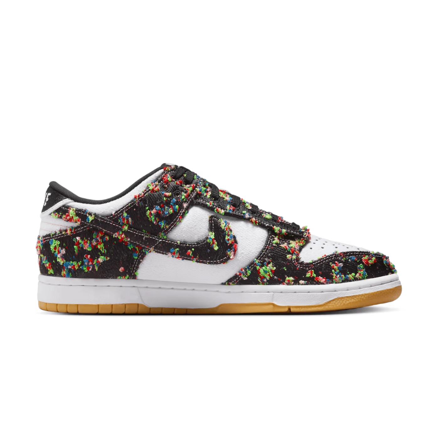 Dunk Low White and Gum Yellow