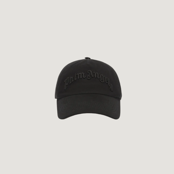 Palm Angels Embroidered Curved Logo baseball cap Black