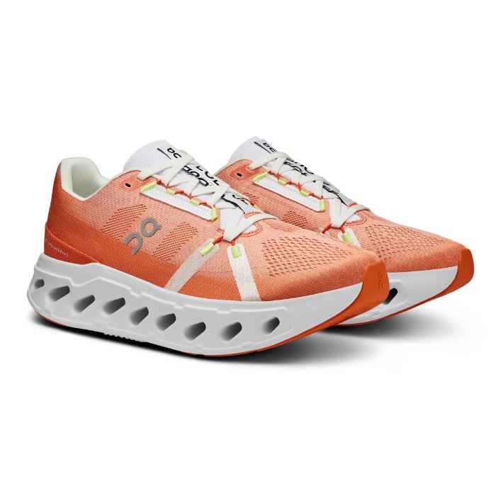 "On Running Cloudclipse Flame Ivory sneakers by Hype Elixir – dynamic, lightweight sneakers in a vibrant Flame Ivory colorway, offering exceptional comfort and support with a sleek, modern design for active wear."