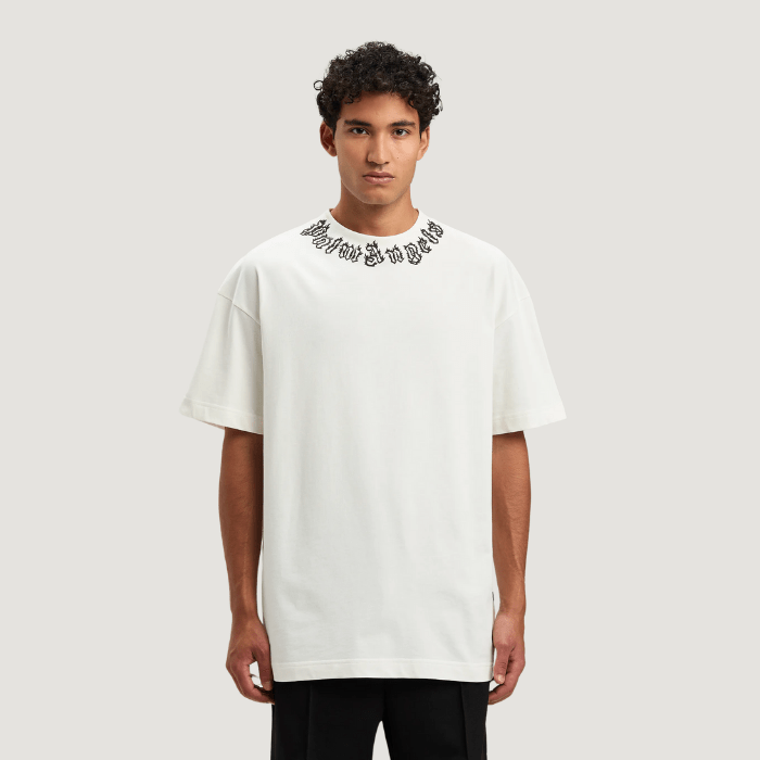 Palm Angels Flame logo T-shirt White