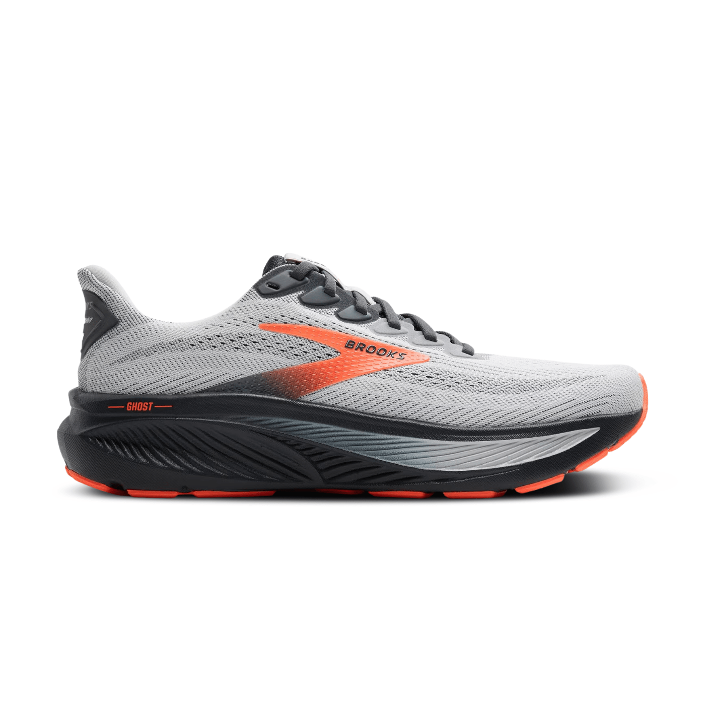 Brooks Ghost 17 Oyster Mushroom/Orange