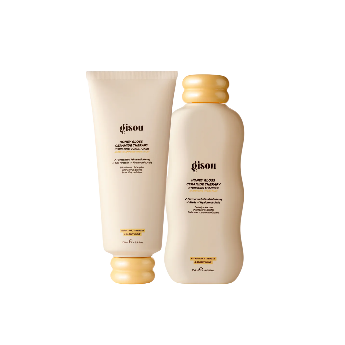 Gisou HONEY GLOSS HAIR WASH DUO - 250 + 200 ML