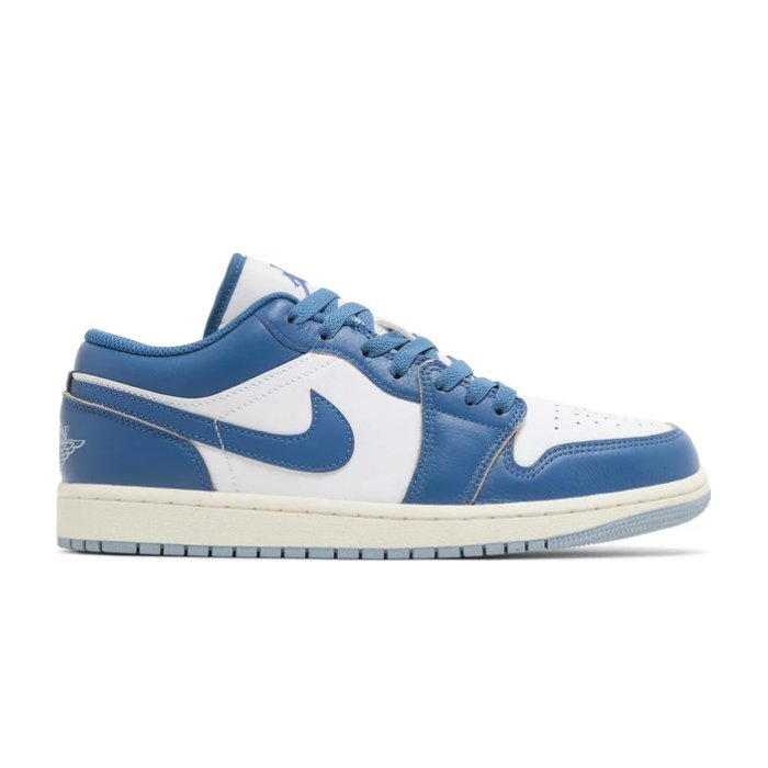 Jordan 1 Low Industrial Blue features premium leather, classic style, and bold contrast for everyday wear. Shop on hypeelixir.com