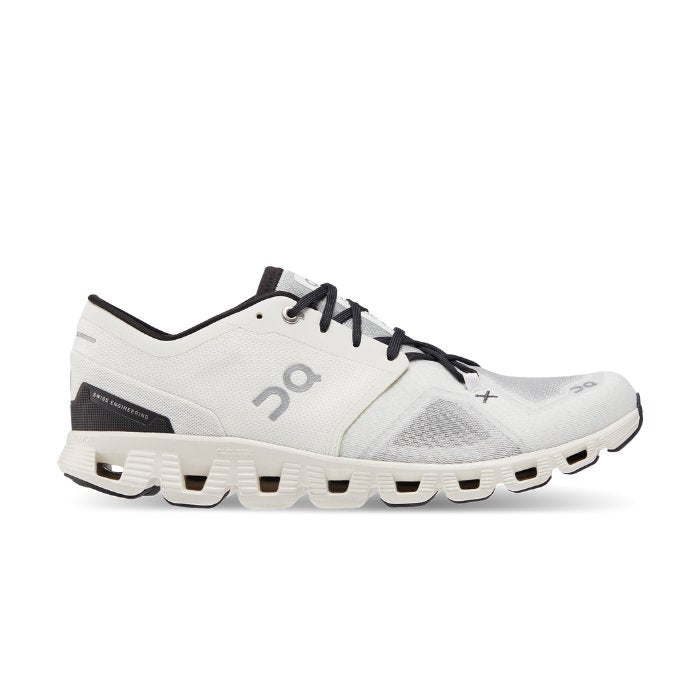 "On Running Cloud X3 White Black sneakers by Hype Elixir – sleek, lightweight sneakers in a classic White and Black colorway, offering exceptional comfort, stability, and a modern, stylish design for active lifestyles."