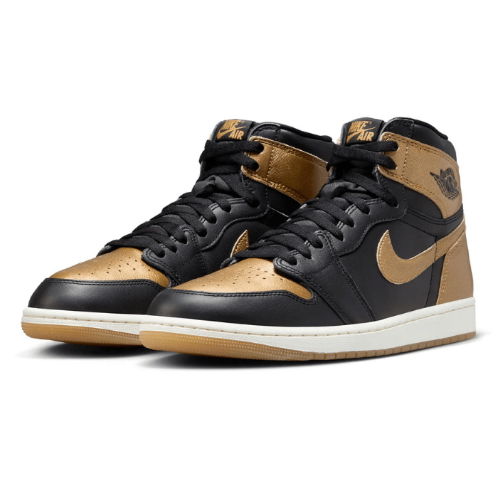 air jordan 1 og black and gold