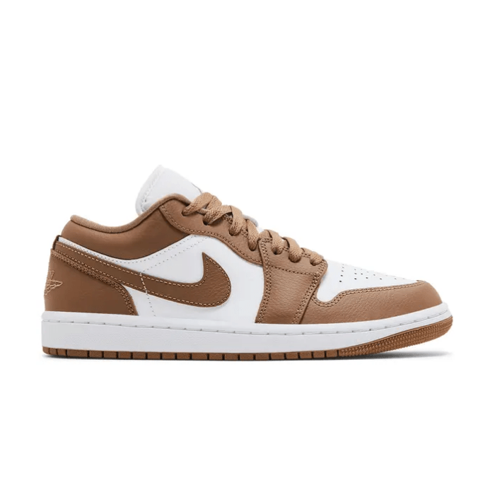 Jordan 1 Low Archaeo Brown White (Women's) features earthy tones and classic design for everyday style. Shop on HypeElixir.com.