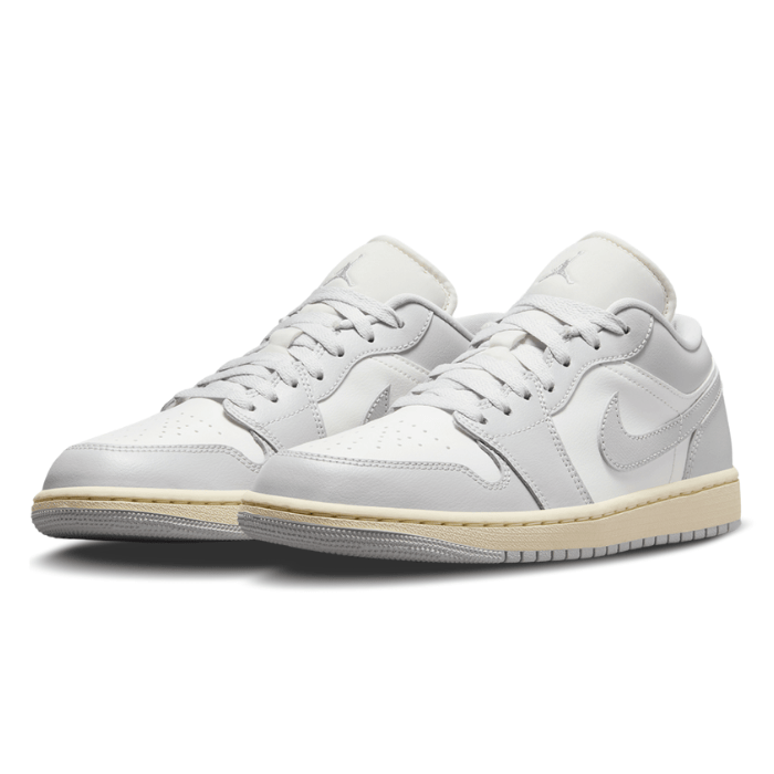 Jordan 1 Low Women's sneakers in Coconut Milk/Neutral Grey offer timeless style and comfort.
Shop on HypeElixir.com.