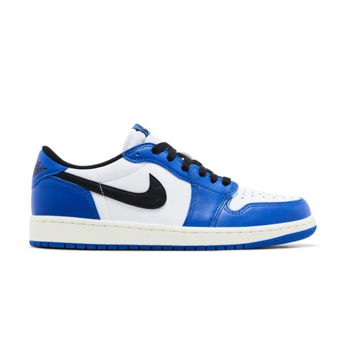 Jordan 1 Retro Low OG Game Royal features bold blue overlays and classic style for everyday wear. Shop on hypeelixir.com.