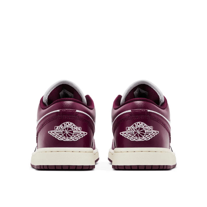 Jordan 1 Low Bordeaux (Women's) delivers timeless style in a wine-red hue with premium comfort. Shop now on HypeElixir.com.