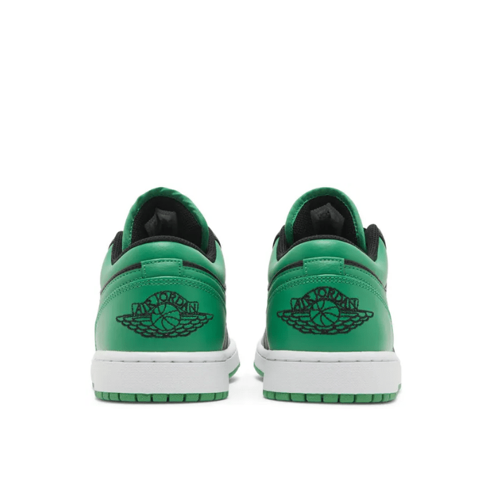 Jordan 1 Low Lucky Green delivers timeless style with bold color pops and signature branding. Don’t miss out. Shop on HypeElixir.com.