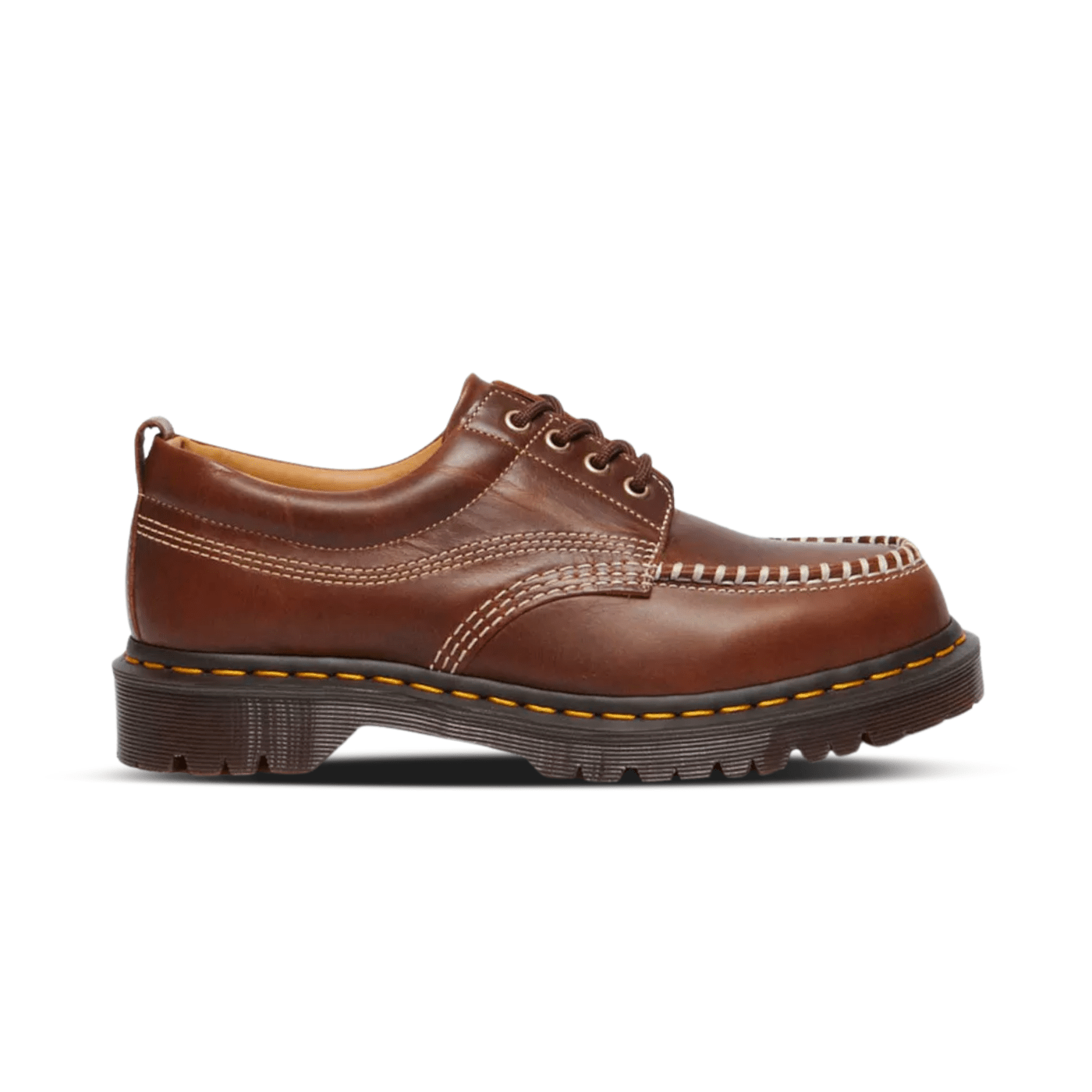 Dr. Martens Lowell Leather Moc Toe Shoes Butterscotch — Orleans