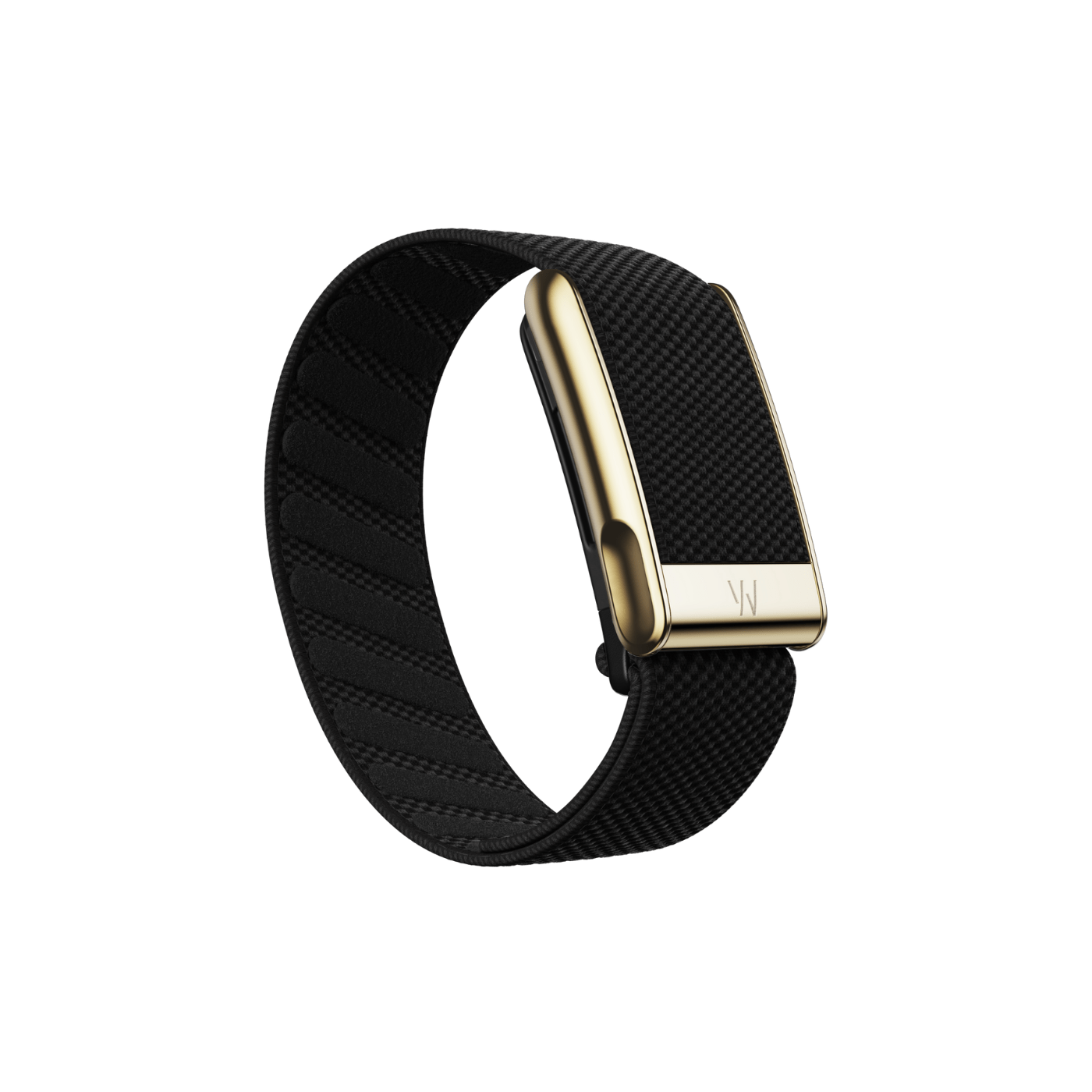 Whoop MG SuperKnit Obsidian with Gold Luxe Band (Strap Only)