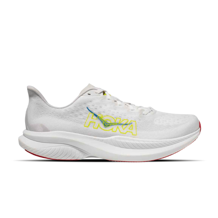 Hoka Mach 6 White Nimbus Cloud – lightweight, responsive running shoes built for speed and comfort. Shop on hypeelixir.com