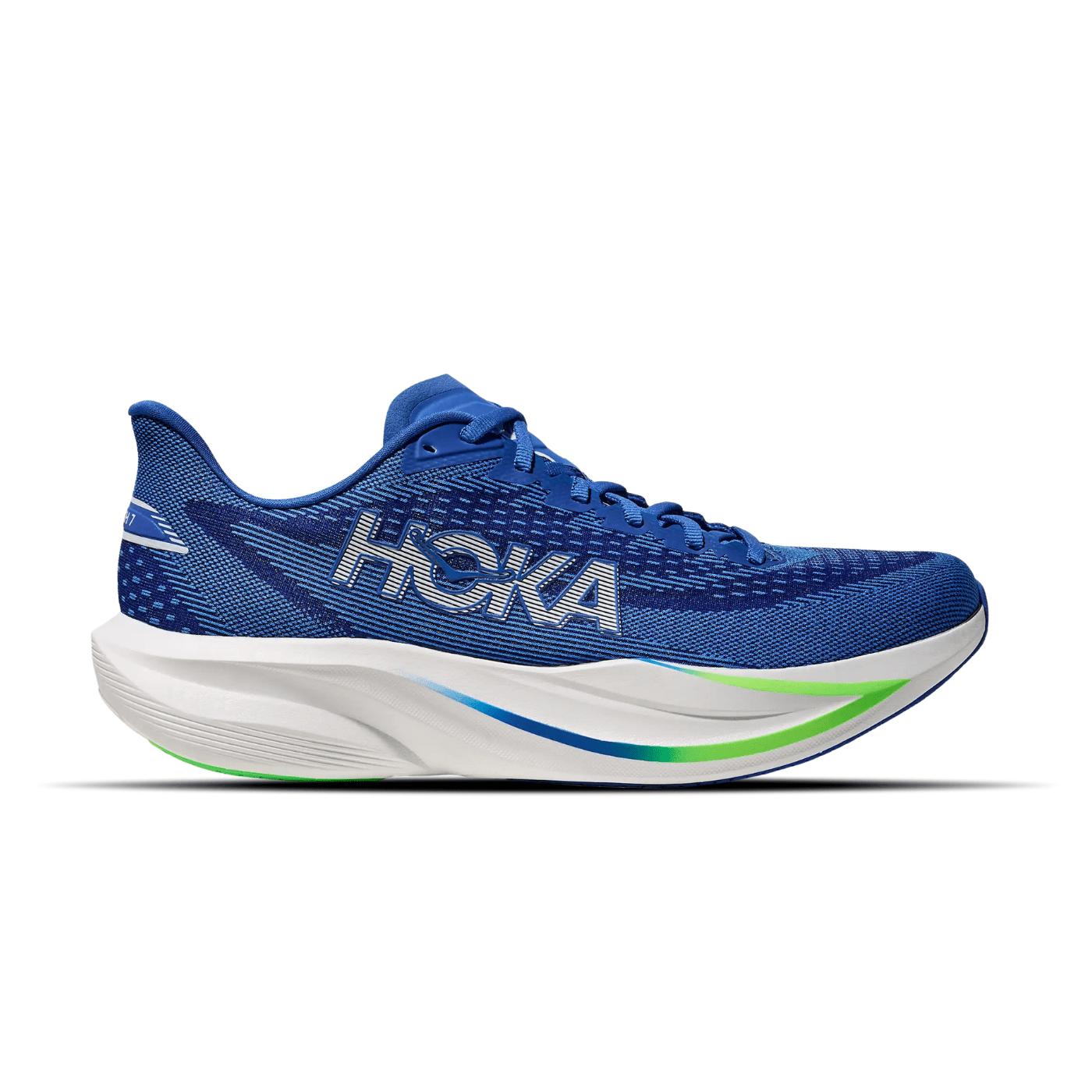 Hoka Mach 7 cobalt blue / neon green