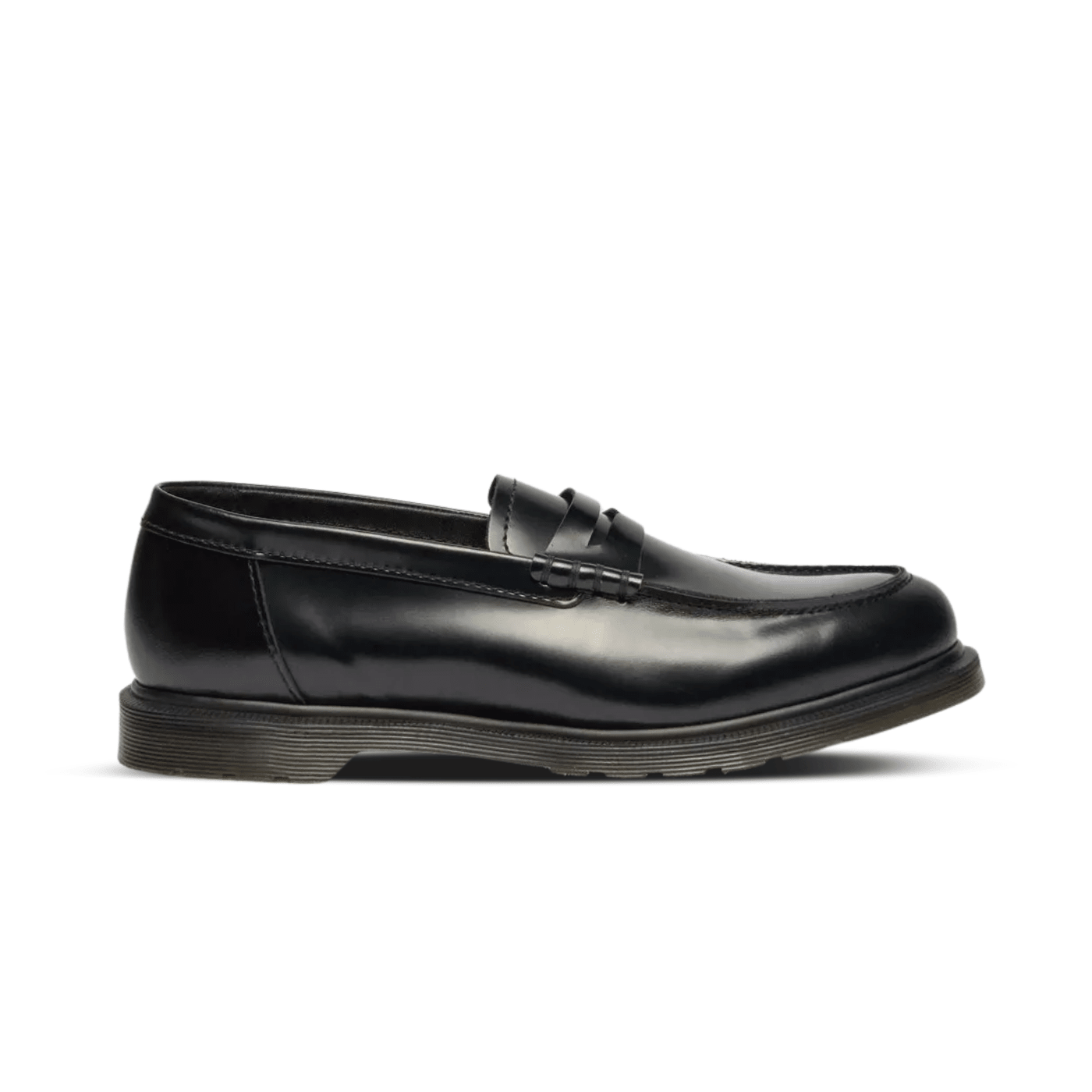 Dr. Martens Mayfare Polished Smooth Leather Penny Loafers Black