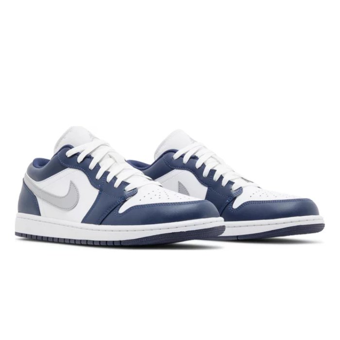 Step out in style with Jordan 1 Low Wolf Grey Midnight Navy—sleek, iconic, and versatile for any fit. Shop on HypeElixir.com.
