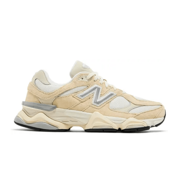 New Balance 9060 Calcium Sea Salt blends modern tech with retro design in soft neutral tones. Shop on HypeElixir.com