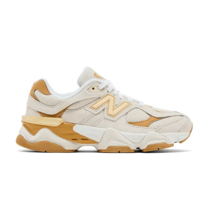 New Balance 9060 Sea Salt Dolce blends retro vibes with modern design in a neutral palette. Shop now at hypeelixir.com.