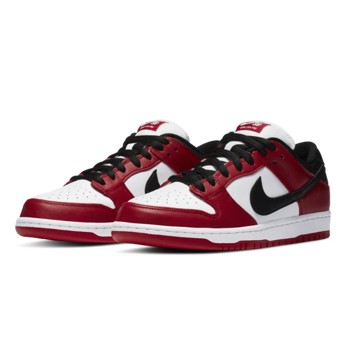 Classic Jordan vibes meet SB style in the Nike SB Dunk Low Pro J-Pack Chicago with durable build & bold colors. Shop on HypeElixir.com