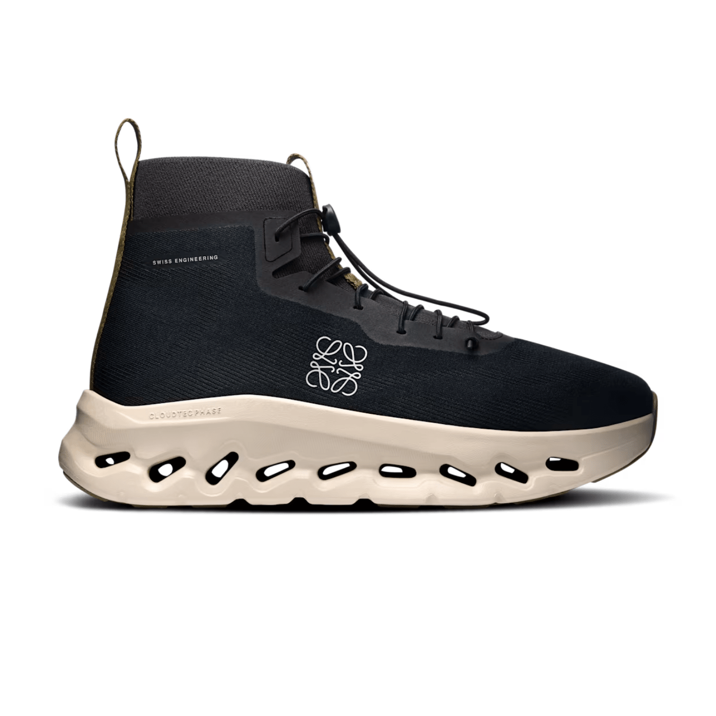 On Running Cloudtilt Hi LOEWE Black | Oatmeal | Olive