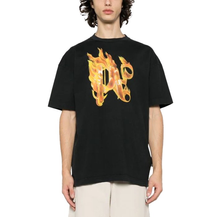 Palm Angels Burning monogram-print T-shirt