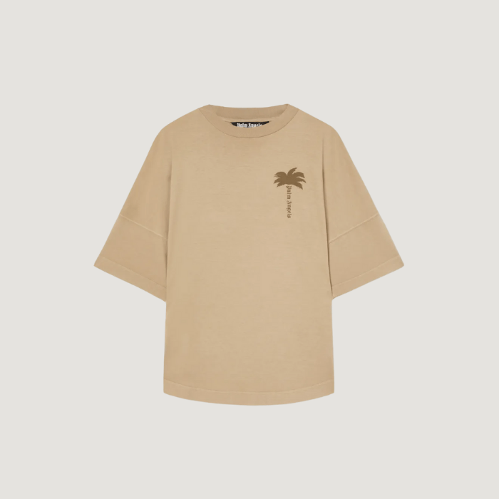 Palm Angels Palms Over T-shirt Beige