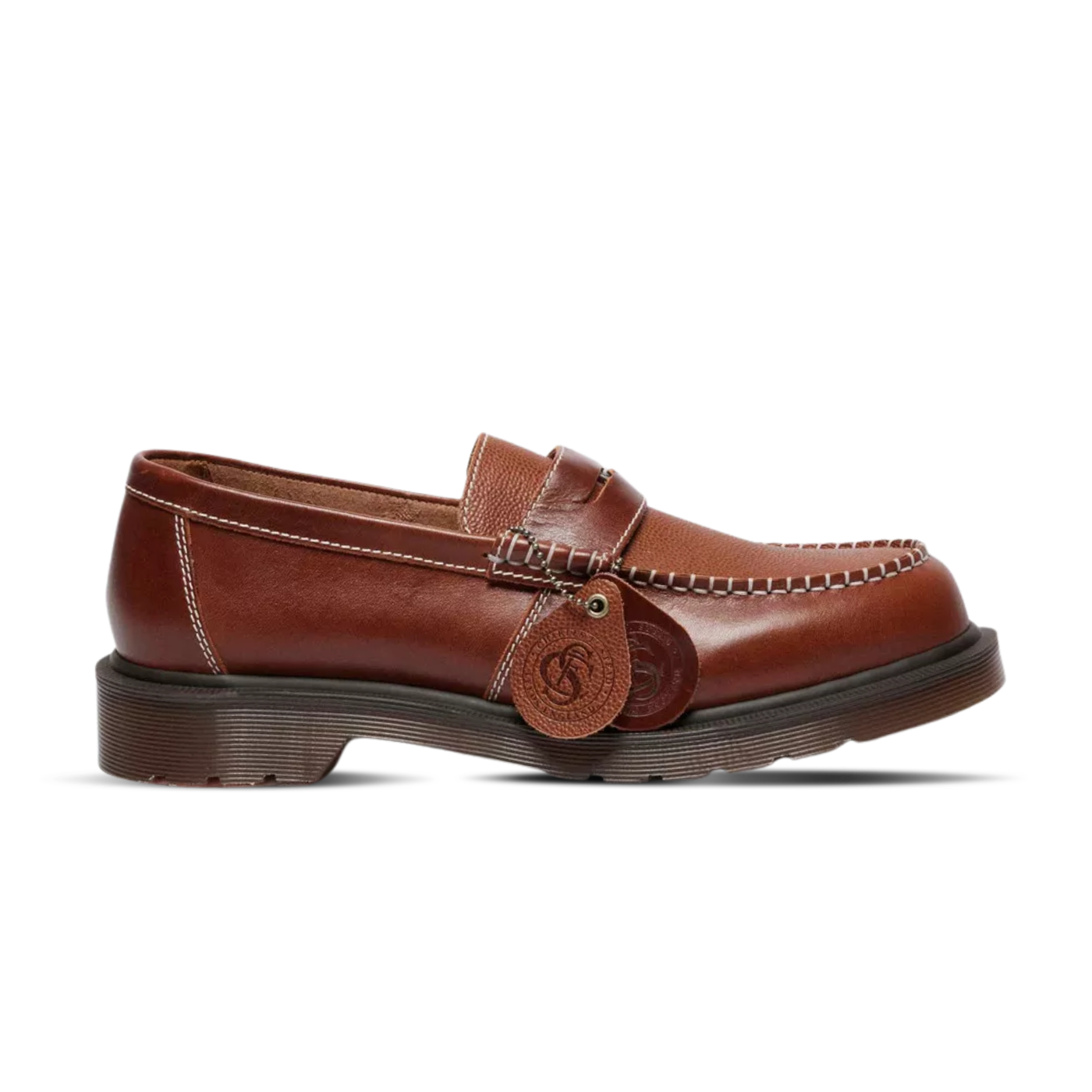 Dr Martens Penton Classic Calf Leather Loafers Amber Tan