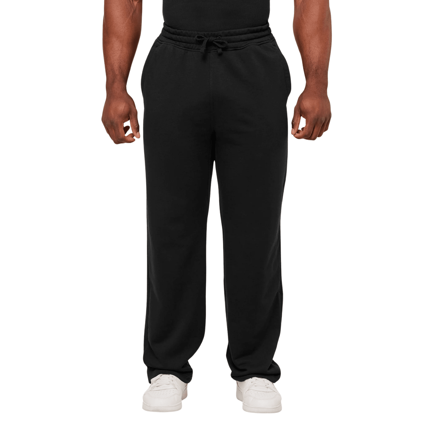 Gymshark Power Straight Leg Pants oversized fit GS Black/GS Asphalt Grey
