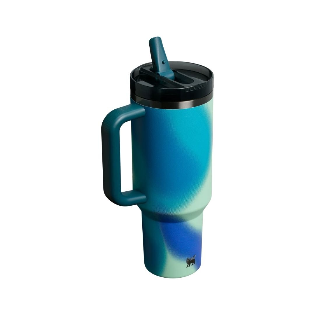 Stanley Frequency Quencher 40 OZ in Coastal Teal – features a flip straw lid, pro-grade build, and bold design. Shop on hypeelixir.com
