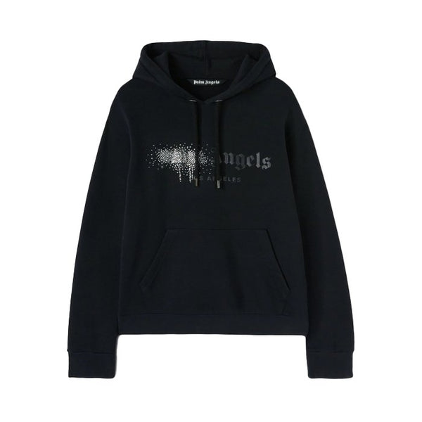 Palm Angels Rhinestone Sprayed Hoodie - HYPE ELIXIR one stop destination for authentic palm angels t-shirt